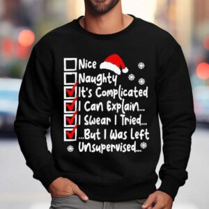 Nice Naughty Multi Checklist Funny Christmas List Family Shirt 3 Nice Naughty Multi Checklist Funny Christmas List Family Sweatshirt
