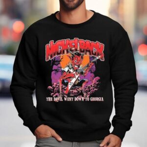 Nickelback The Devil Went Down To Georgia Guitar Rock Sweatshirt