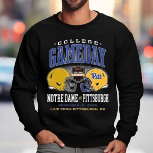 Notre Dame Fighting Irish Vs Pittsburgh Panthers College Gameday Helmet Nov Sweatshirt