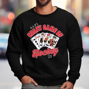 O A R Crazy Game Of Hockey Sweatshirt