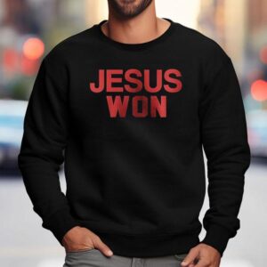 Ohio State Buckeyes Jesus Won Logo Sweatshirt