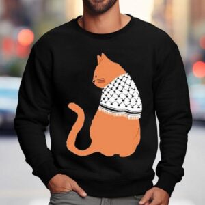 Palestinian Catfiyyeh Orange Cat Shirt 3 Palestinian Catfiyyeh Orange Ca Sweatshirt