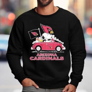 Peanuts X Arizona Cardinals Welcome To The Pound Driving Car Shirt 3 Peanuts X Arizona Cardinals Welcome To The Pound Driving Car Sweatshirt