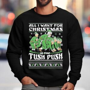 Philadelphia Eagles Philly All I Want For Christmas Is The Tush Push Ugly Elfs Sweatshirt