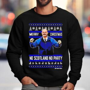 Scotland Clark Merry Christmas No Scotland No Party Sweatshirt