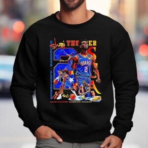 Shai Gilgeous Alexander Oklahoma City Thunder Nba Champion Season Mvp Finals Mvp Basketball Graphic Sweatshirt