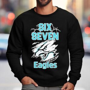 Six Seven Philadelphia Eagles Logo Lightning Shirt 3 Six Seven Philadelphia Eagles Logo Lightning Sweatshirt