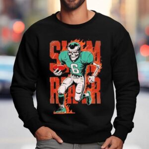 Slim Reaper Skeleton Philadelphia Eagles Sweatshirt
