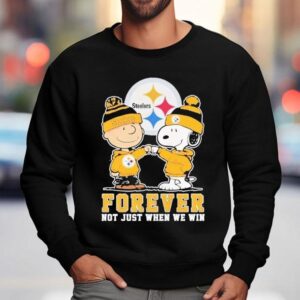 Snoopy Charlie Brown Pittsburgh Slers Forever Not Just When We Win Sweatshirt