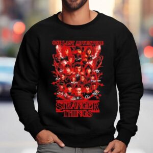 Stranger Things Season 5 One Last Adventure Signatures Shirt 3 Stranger Things Season One Last Adventure Signatures Sweatshirt