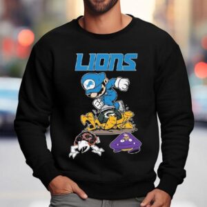 Super Mario Detroit Lions Packers Bears And Vikings Shirt 3 Super Mario Detroit Lions Packers Bears And Vikings Sweatshirt