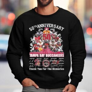Tampa Bay Buccaneers Th Anniversary Players Signatures Thank You For The Memories Sweatshirt
