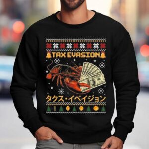 Tax Evasion Lobster Ugly Christmas Sweatshirt