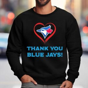 Thank You Blue Jays Canadian Maple Leaf Logo Shirt 3 Thank You Blue Jays Canadian Maple Leaf Logo Sweatshirt