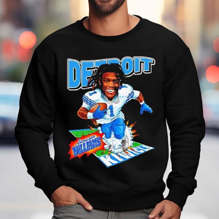 The Jameson Williams Detroit Lions Player Collection Shirt The Jameson Williams Detroit Lions Player Collection Shirt