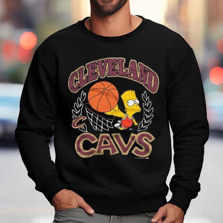 The Simpsons Bart X Cleveland Cavaliers Shirt The Simpsons Bart X Cleveland Cavaliers Shirt