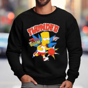 The Simpsons Bart X Oklahoma City Thunder Shirt 3 The Simpsons Bart X Oklahoma City Thunder Sweatshirt