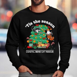 Tis The Season For Cats Coastal Bend Cat Rescue Shirt 3 Tis The Season For Cats Coastal Bend Cat Rescue Sweatshirt