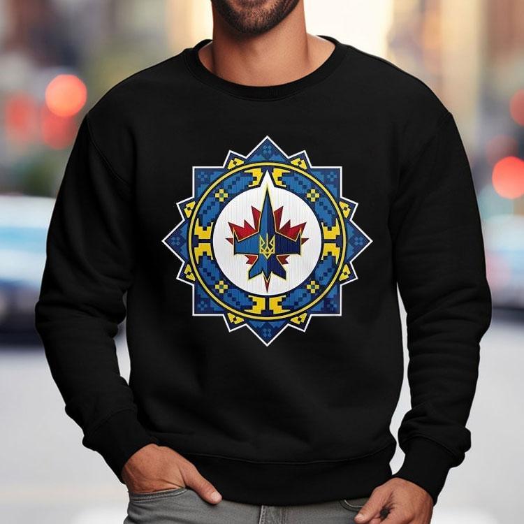 Winnipeg Jets X Ukrainian Heritage Night For Fans 2025 Shirt Winnipeg Jets X Ukrainian Heritage Night For Fans 2025 Shirt