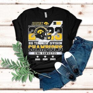 2023 Big Ten West Division Champions Iowa Hawkeyes 2015 2021 2023 Shirt