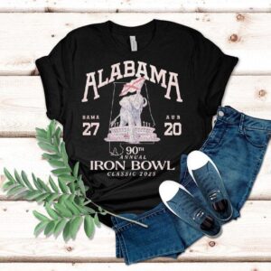 Alabama Crimson Tide 90th Annual Iron Bowl Classic 2025 Bama 27 Aub 20 Shirt Alabama Crimson Tide 90th Annual Iron Bowl Classic 2025 Bama 27 Aub 20 Shirt