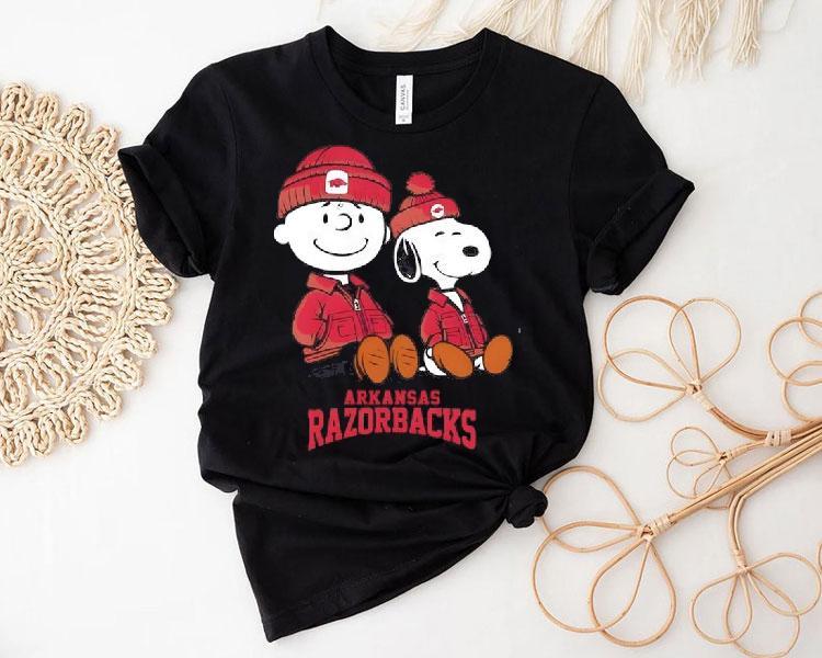 Arkansas Razorbacks X Snoopy And Charlie Brown Shirt 4 Arkansas Razorbacks X Snoopy And Charlie Brown Tshirt