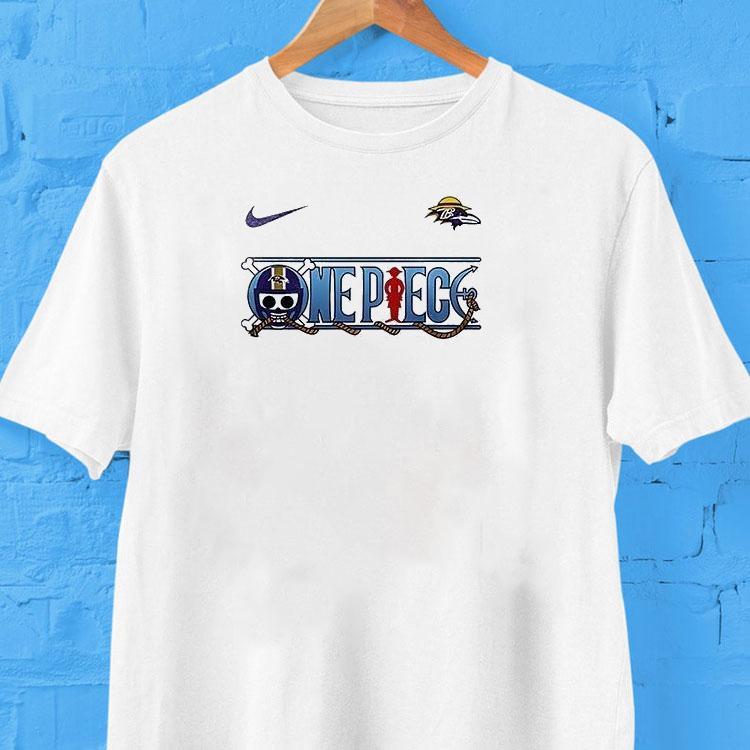 Baltimore Ravens X Wanted Monkey D Luffy Dead Or Alive Shirt 2 Baltimore Ravens X Wanted Monkey D Luffy Dead Or Alive Tshirt