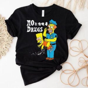 Bart Simpson Police Chief No Drugs Shirt