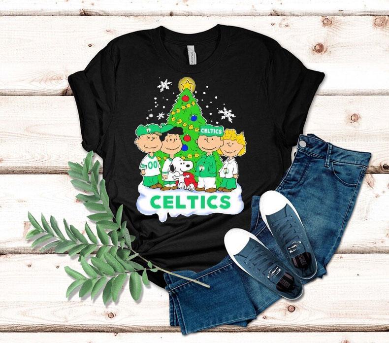 Boston Celtics X Snoopy The Peanuts Holiday Christmas Shirt 4 Boston Celtics X Snoopy The Peanuts Holiday Christmas Tshirt