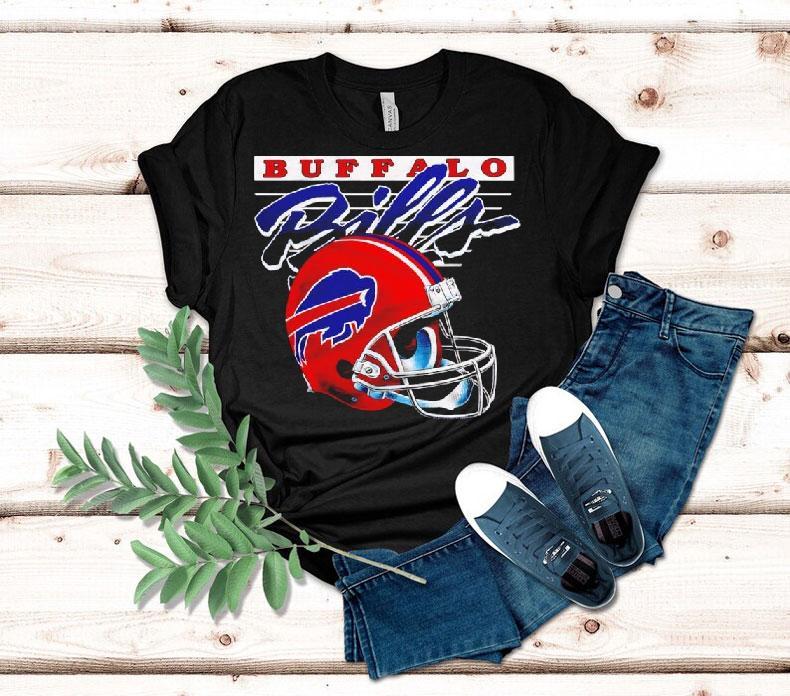 Buffalo Bills Gradient Alt Helmet Shirt 4 Buffalo Bills Gradient Alt Helme Tshirt