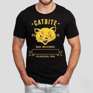 Catbite Bad Influence Cat Dynamite Philadelphia Penn 2018 Shirt
