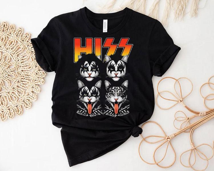 Cats Band Parody 70s Music Lover Cat Face Graphic Shirt 4 Cats Band Parody S Music Lover Cat Face Graphic Tshirt
