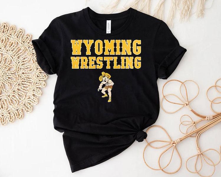 Champion Brown Wyoming Cowboys Wrestling Icon Logo Shirt 4 Champion Brown Wyoming Cowboys Wrestling Icon Logo Tshirt