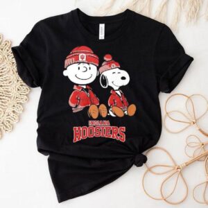 Charlie Brown And Snoopy X Indiana Hoosiers Collegiate Graphic Shirt