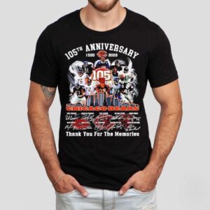 Chicago Bears 105th Anniversary List Of Names And Signatures Shirt