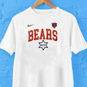 Chicago Bears Nypd Th Anniversary Logo Tshirt