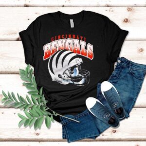 Cincinnati Bengals Gradient Alt Helmet Shirt Cincinnati Bengals Gradient Alt Helmet Shirt