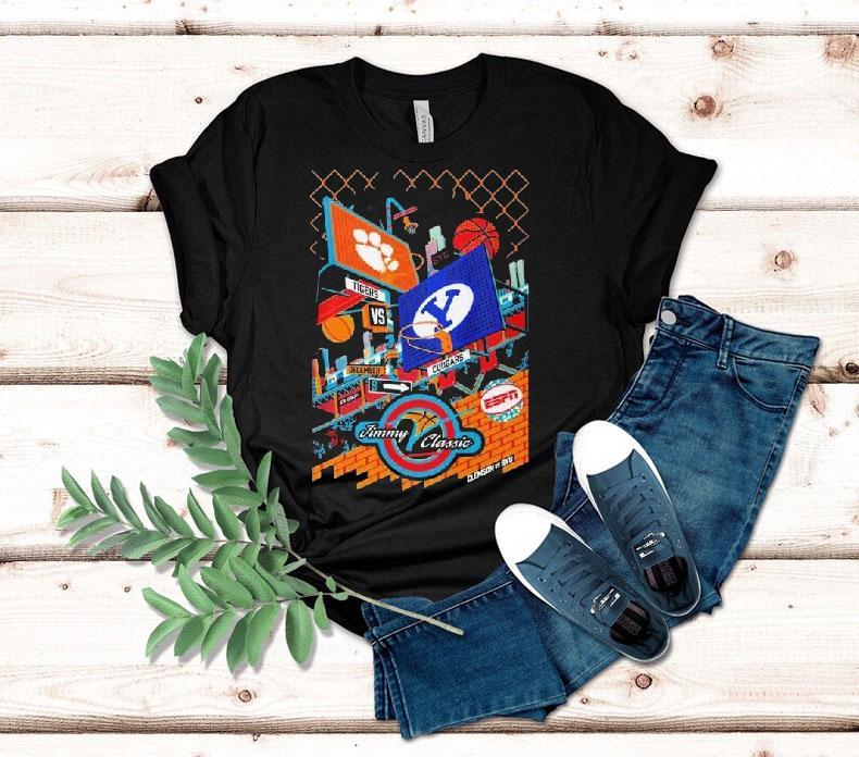 Clemson Tigers Vs Byu Cougars Game On December 9 2025 Jimmy V Shirt 4 Clemson Tigers Vs Byu Cougars Game On December Jimmy V Tshirt
