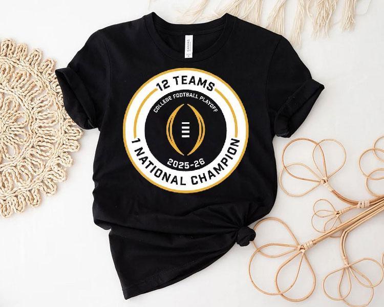 College Football Playoff 2026 Exclusive 12 Teams Shirt 4 College Football Playoff Exclusive Teams Tshirt