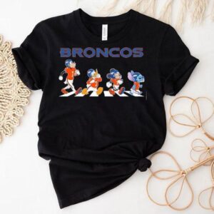 Denver Broncos X Goofy X Donald Duck X Mickey Mouse X Stitch Abbey Road Shirt Denver Broncos X Goofy X Donald Duck X Mickey Mouse X Stitch Abbey Road Shirt