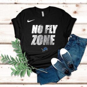 Detroit Lions X Coach Dan Campbell No Fly Zone Logo Shirt