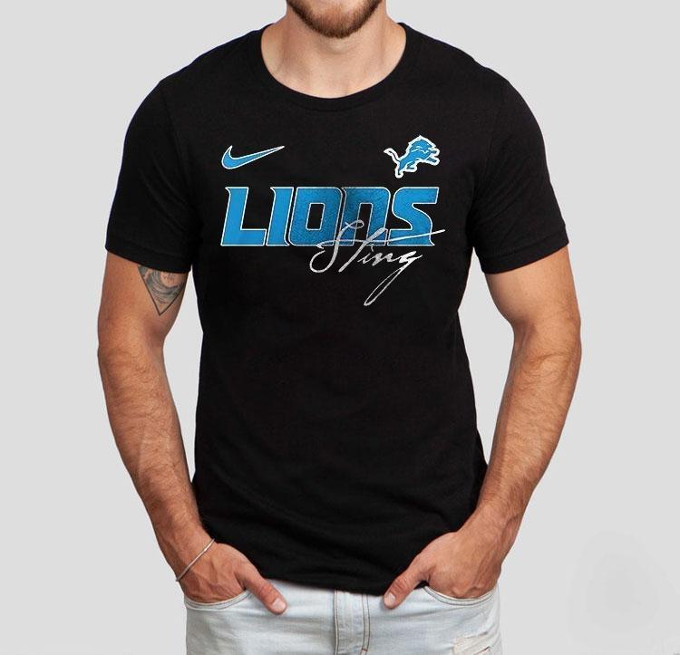 Detroit Lions X Sting Go Lions Graphic Repeat Shirt 4 Detroit Lions X Sting Go Lions Graphic Repea Tshirt