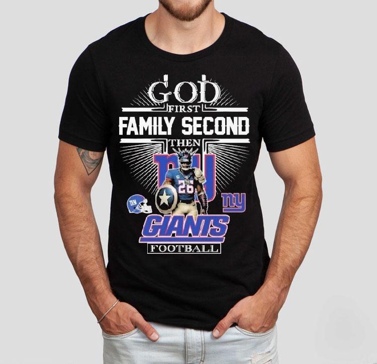 Devin Singletary God First Family Second Then New York Giants Shirt 4 Devin Singletary God First Family Second Then New York Giants Tshirt