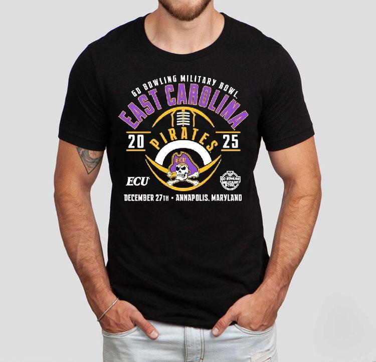 East Carolina Pirates Go Bowling Military Bowl 2025 Annapolis Maryland Shirt 4 East Carolina Pirates Go Bowling Military Bowl Annapolis Maryland Tshirt