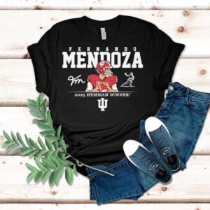 Fernando Mendoza Heisman Winner Indiana Hoosiers 2025 Signature Shirt Fernando Mendoza Heisman Winner Indiana Hoosiers 2025 Signature Shirt