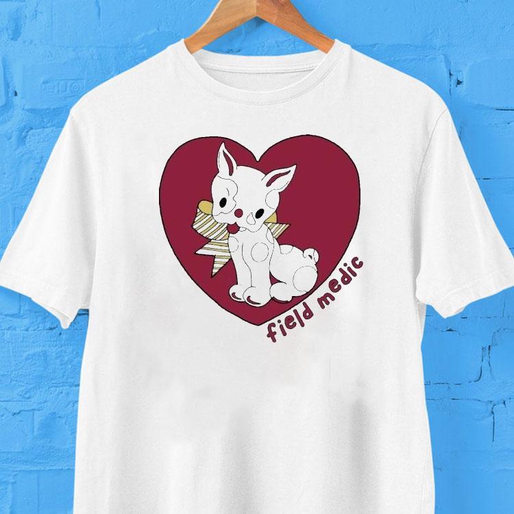 Field Medic Cute Dog Heart Shirt 2 Field Medic Cute Dog Hear Tshirt