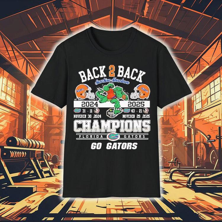 Florida Gators Back 2 Back Champions Of Sunshine Showdown Go Gators Shirt 4 Florida Gators Back Back Champions Of Sunshine Showdown Go Gators Tshirt