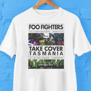 Foo Fighters Launceston Tasmania 2025 Event At Utas Stadium On January 24 2026 Shirt