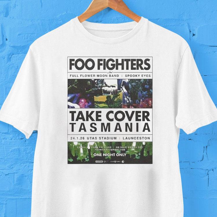 Foo Fighters Launceston Tasmania 2025 Event At Utas Stadium On January 24 2026 Shirt 2 Foo Fighters Launceston Tasmania Event At Utas Stadium On January Tshirt