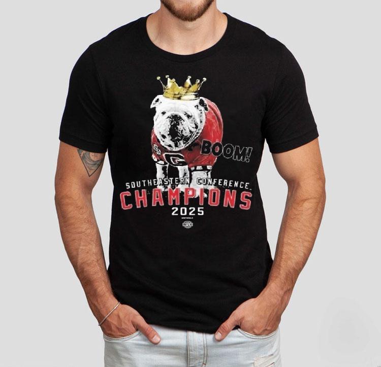 Georgia Bulldogs Boom 2025 Sec Championship Uga The King Shirt 4 Georgia Bulldogs Boom Sec Championship Uga The King Tshirt